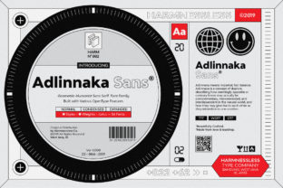Adlinnaka Family: A Light Display Typeface for Web Design