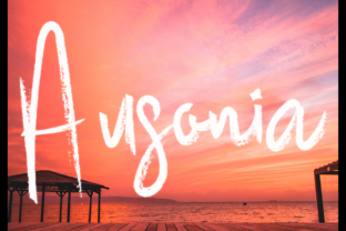 Ausonia: A Bold Brush Font for Digital Designers