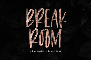 Breakroom: A Bold Brush Font for Editorial Design