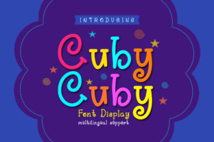 Cuby Cuby: A Playful Display Font for Crafters and Makers