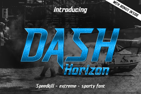 Dash Horizon: A Sporty Display Typeface for Web Designers