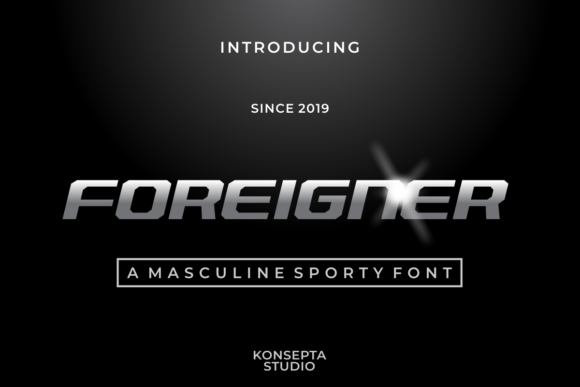 Foreigner: A Bold Display Font for Handmade Labels and Product Packaging