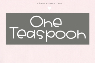 One Teaspoon: A Playful Display Font for Editorial Design