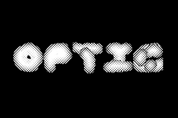 Optic Font: A Distorted Comic Typeface for Editorial Design