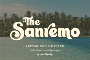 Sanremo Typeface: Vintage Tropical Style for Campaigns