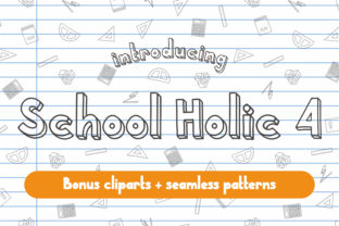 School Holic 4: A Whimsical Display Font for Digital Design