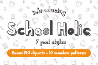 School Holic Family Font Brings Playful Charm to Branding