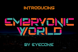 Shaping Reader Attention with the Embryonic World Font