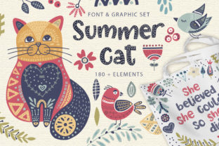 Summer Cat: A Whimsical Display Font for Campaign Creatives