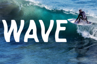Surfing Wave: A Playful Display Font for Crafty Creations