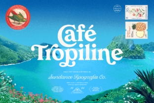 Tropiline Family: A Tropical Display Font for Campaigns