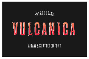Vulcanica: A Raw Typeface for Handmade Labels and Creative Designs